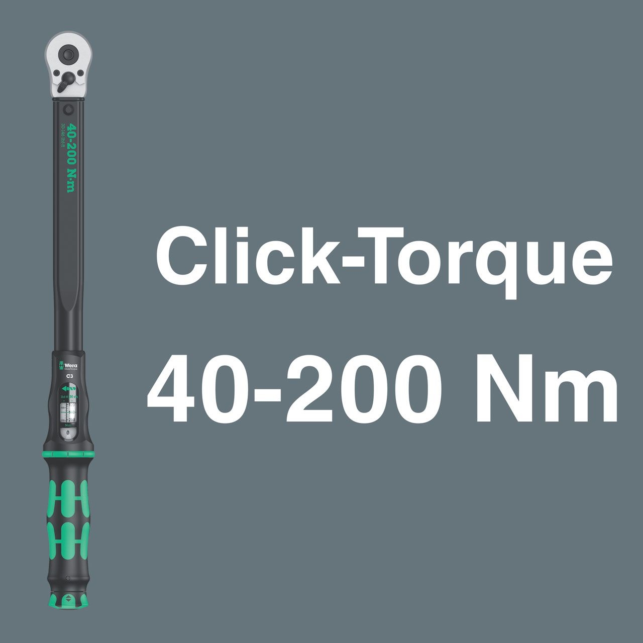WERA Click-Torque C 3 Set 2 für die Betonverschraubung, 40-200 Nm, 11-teilig WERA Click-Torque C 3 Set 2 für die Betonverschraubung, 40-200 Nm, 11-teilig