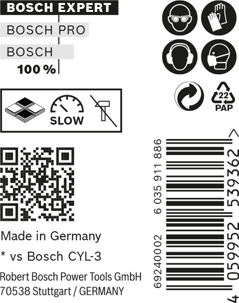 BOSCH EXPERT CLY-9 Multi Construction Bohrer-Set, 8x80x120 mm, 10-tlg.