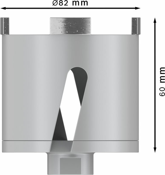 BOSCH Diamant-Dosensenker 82 mm, 60 mm, 4 Segmente, 10 mm