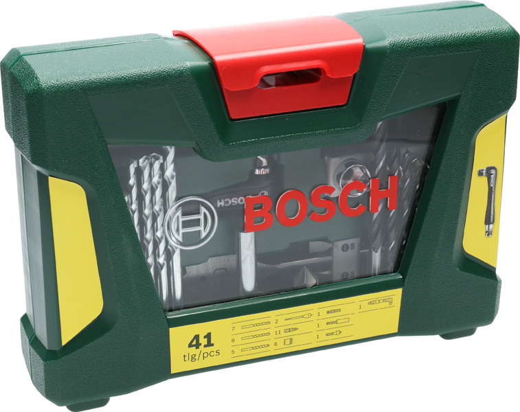 BOSCH 41-teiliges V-Line Bohrer- und Bit-Set mit Winkelschraube BOSCH 41-teiliges V-Line Bohrer- und Bit-Set mit Winkelschraube