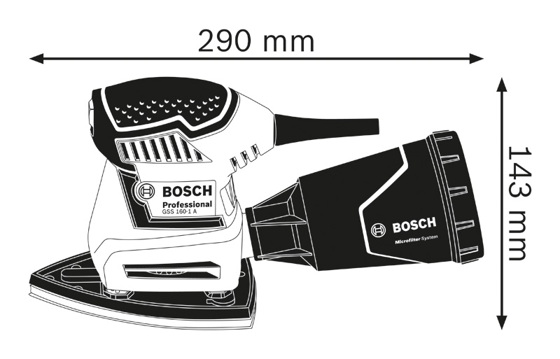 BOSCH Schwingschleifer GSS 160 Multi