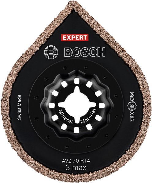 BOSCH EXPERT 3 max AVZ 70 RT4 Platte zum Entfernen von Fugen, 70 mm, 10-tlg. BOSCH EXPERT 3 max AVZ 70 RT4 Platte zum Entfernen von Fugen, 70 mm, 10-tlg.