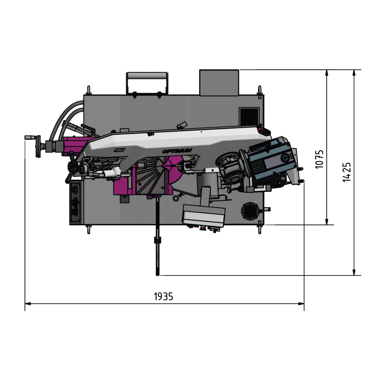 STÜRMER Doppelgehrungs-Metallbandsäge Optimum OPTIsaw SD 351AV