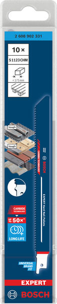 BOSCH EXPERT Hard Nail Pallets S1123CHM Säbelsägeblatt, 10-tlg.