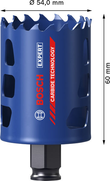BOSCH EXPERT Multi Material Power Change Plus-Lochsäge, 54 x 60 mm BOSCH EXPERT Multi Material Power Change Plus-Lochsäge, 54 x 60 mm
