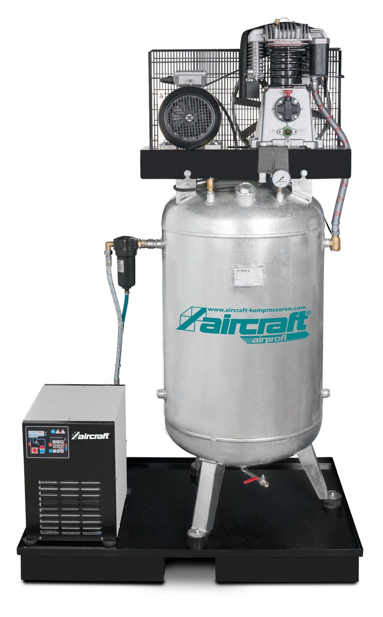 AIRCRAFT Stationärer Kolbenkompressor (15 bar) AIRPROFI 703/270/15 VK