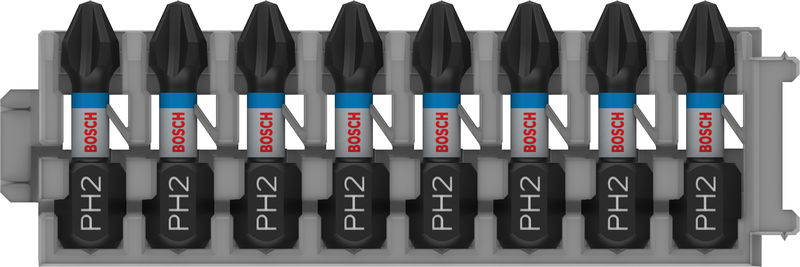 BOSCH PRO Phillips Impact Bit, PH2, 25 mm, 8-tlg.