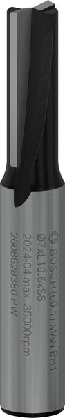 BOSCH PRO Nutfräser, zweischneidig, Ø 7 x L 19,6, Schaft 8 mm BOSCH PRO Nutfräser, zweischneidig, Ø 7 x L 19,6, Schaft 8 mm