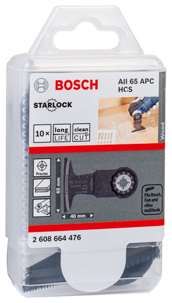BOSCH HCS Tauchsägeblatt AII 65 APC Wood, 40 x 65 mm, 10er-Pack BOSCH HCS Tauchsägeblatt AII 65 APC Wood, 40 x 65 mm, 10er-Pack