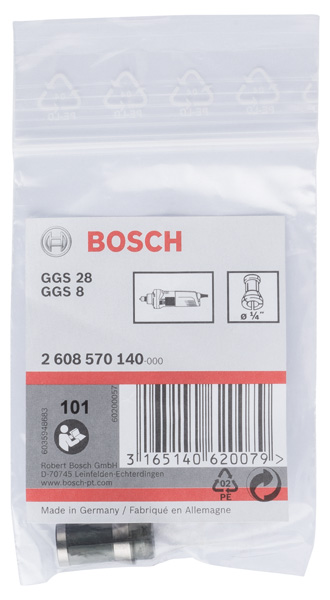 BOSCH Spannzange ohne Spannmutter, 1/4-Zoll, für Bosch-Geradschleifer BOSCH Spannzange ohne Spannmutter, 1/4-Zoll, für Bosch-Geradschleifer