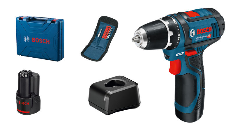 BOSCH Akku-Bohrschrauber GSR 12V-15, 2 x Akku GBA 12V 2.0Ah in L-BOXX BOSCH Akku-Bohrschrauber GSR 12V-15, 2 x Akku GBA 12V 2.0Ah in L-BOXX