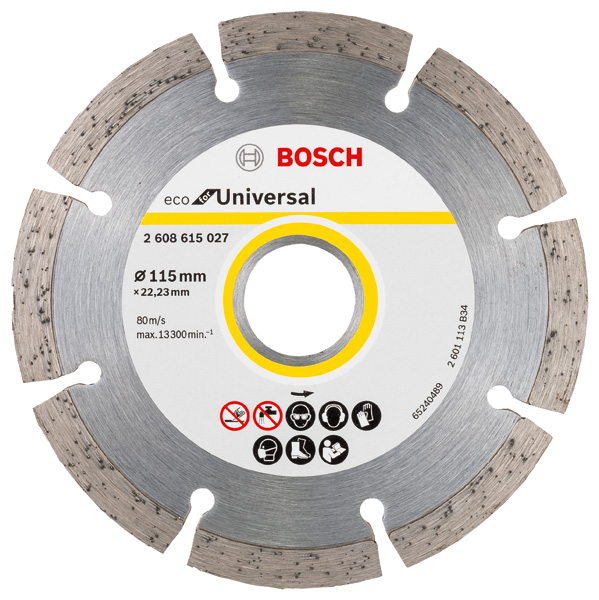 BOSCH Diamanttrennscheibe Eco For Universal, D: 115 mm BOSCH Diamanttrennscheibe Eco For Universal, D: 115 mm