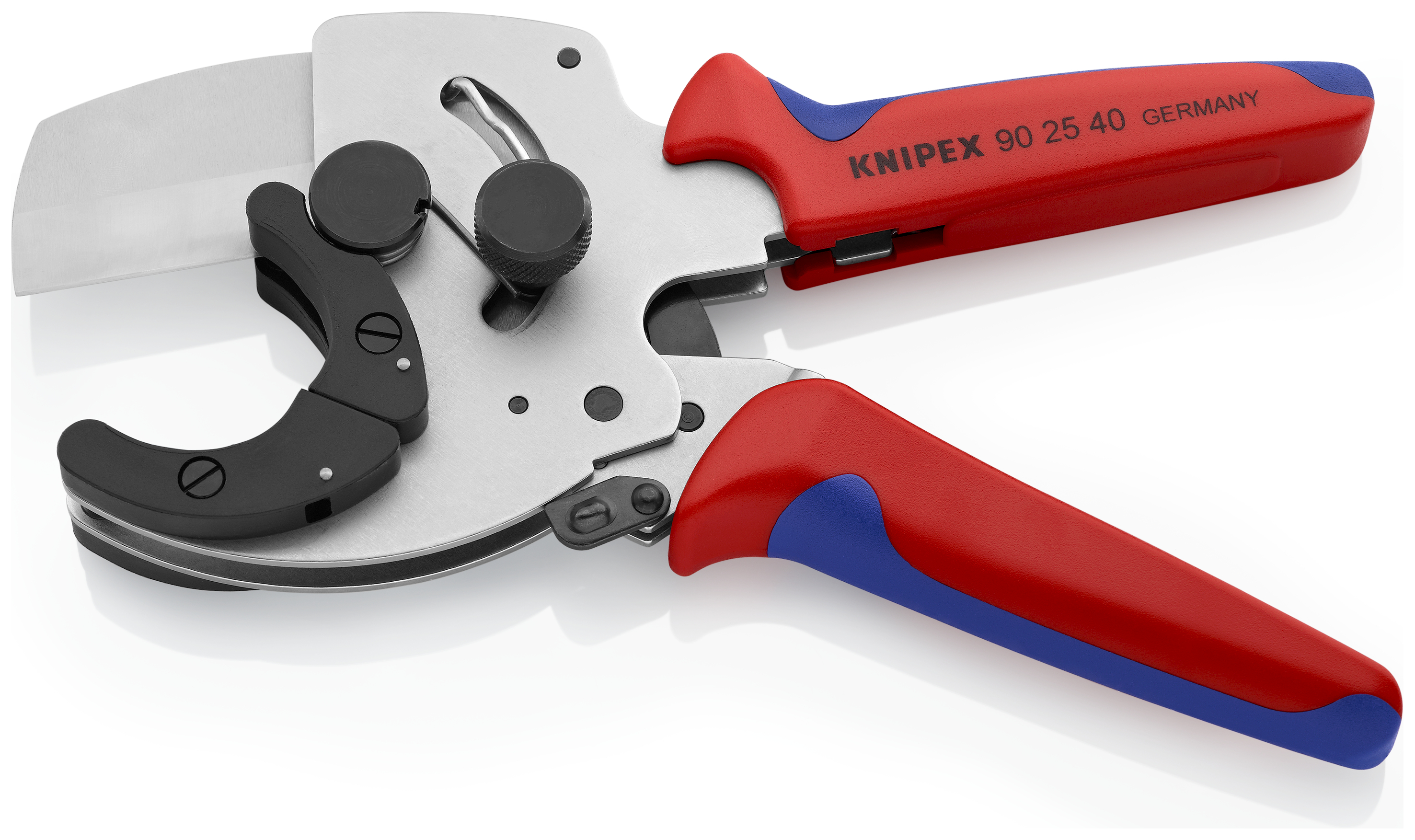KNIPEX KNIPEX 90 25 40 Rohrschneider für Verbund- und Kunststoffrohre 210 mm verchromt mit Mehrkomponenten-Hüllen