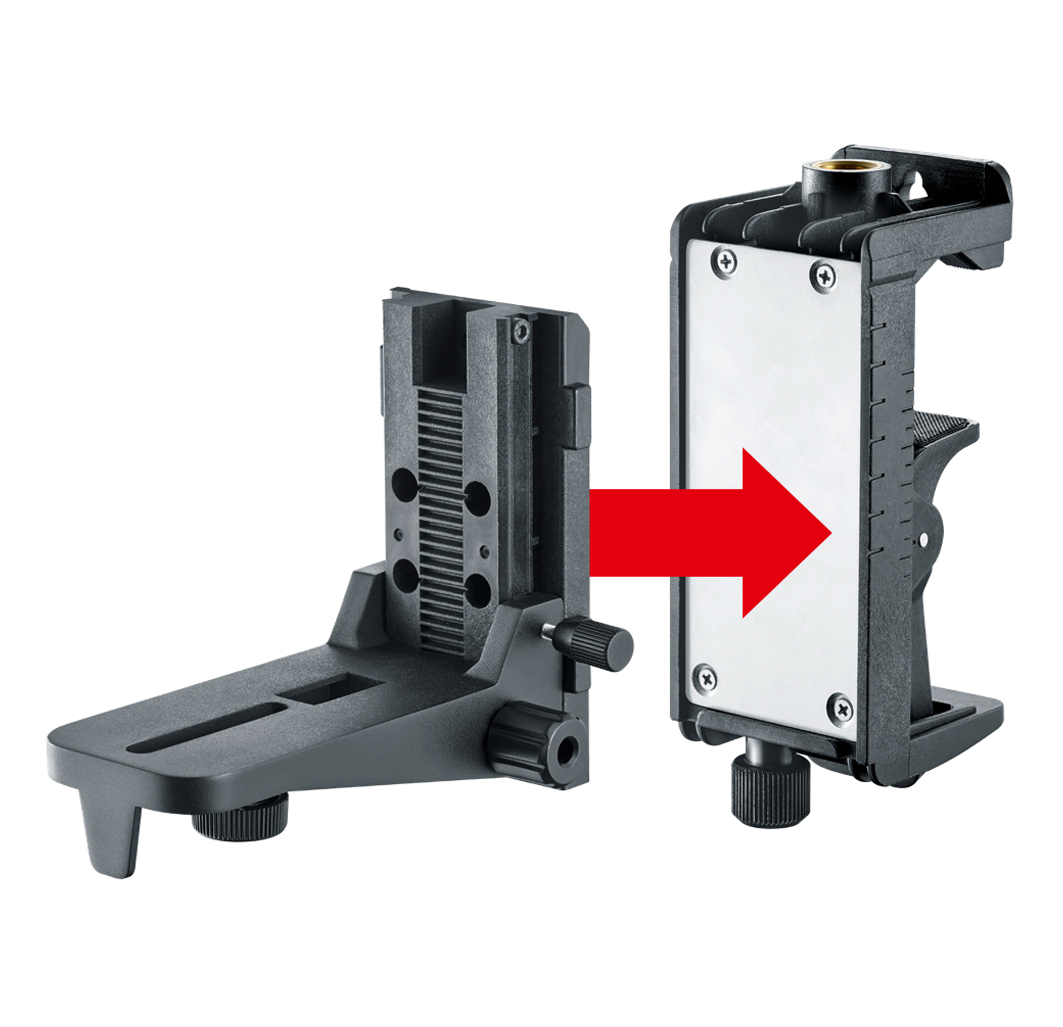 LASERLINER Magnetische Klemm- und Wandhalterung CrossGrip Pro (höhenverstellbar)