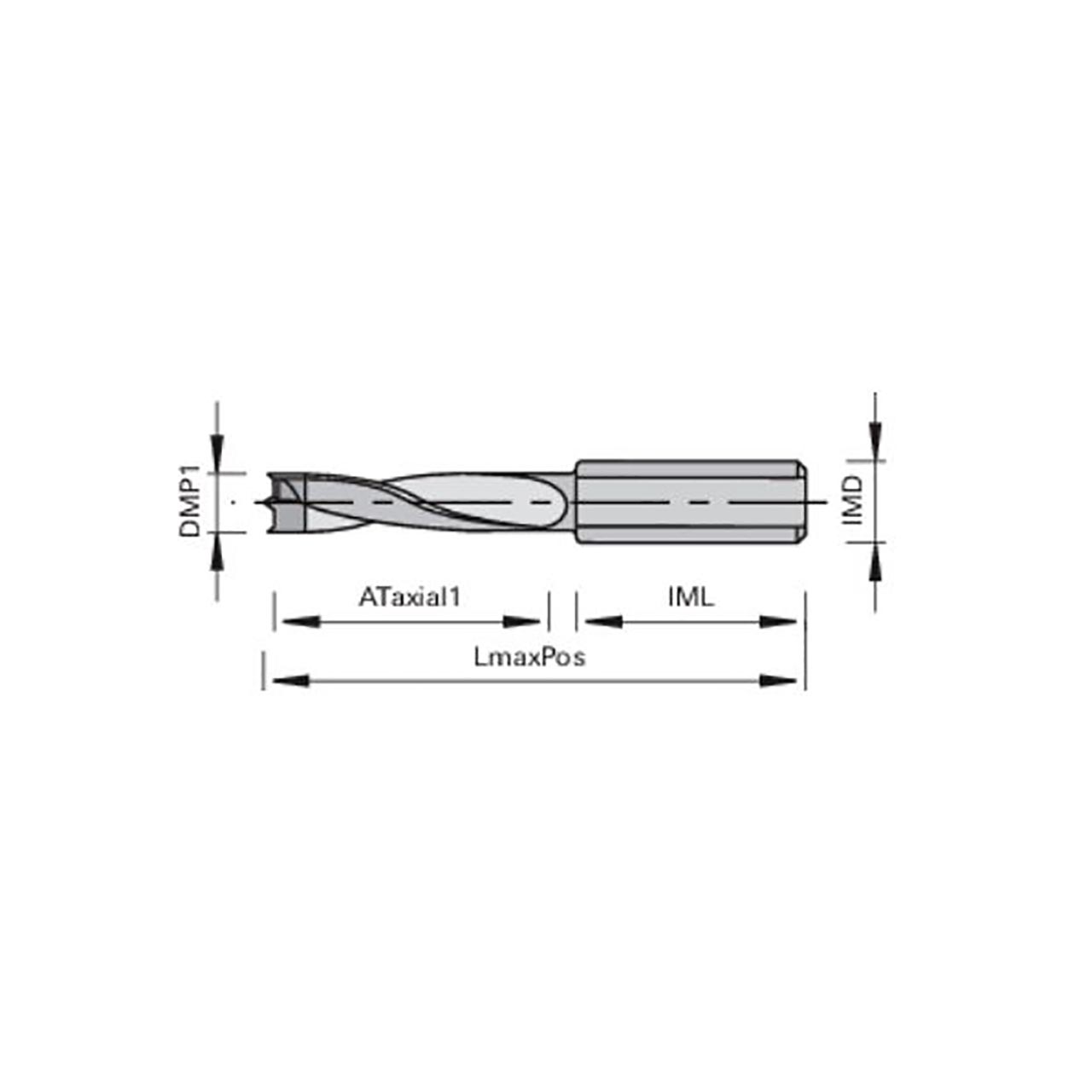 STEHLE 2031 Dübelbohrer mit Rückenführung, D5 NL30 GL57,5 Schaft: 10x19 mm, links