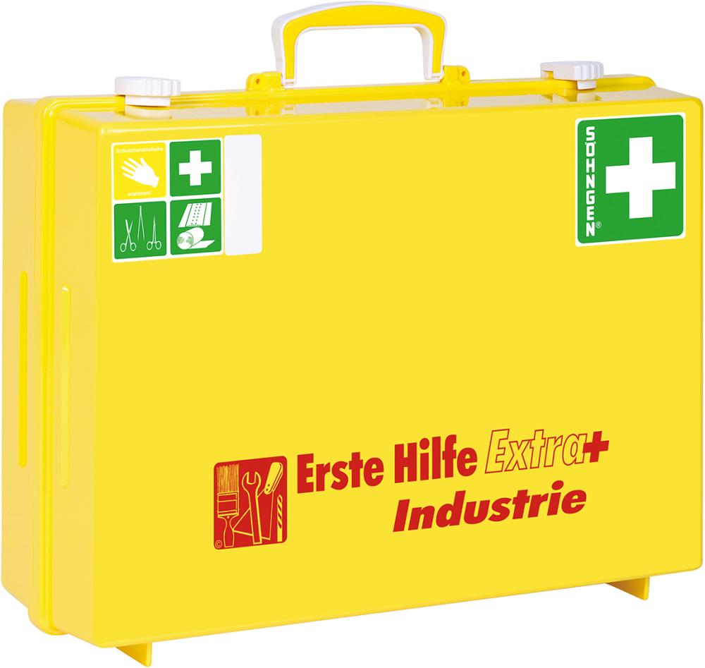 N.A. Erste-Hilfe-Koffer Extra+Industrie, DIN 13157,gelb N.A. Erste-Hilfe-Koffer Extra+Industrie, DIN 13157,gelb