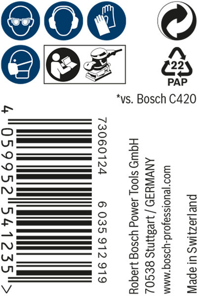 BOSCH EXPERT M480 Schleifnetzrolle, 115x5000mm, K80