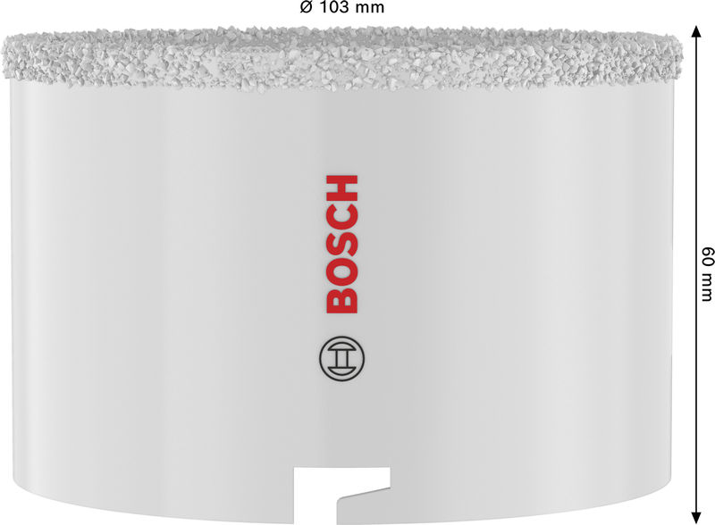 BOSCH Brick and Soft Tile Lochsäge mit Aufsteckhalter, 103 x 60 mm
