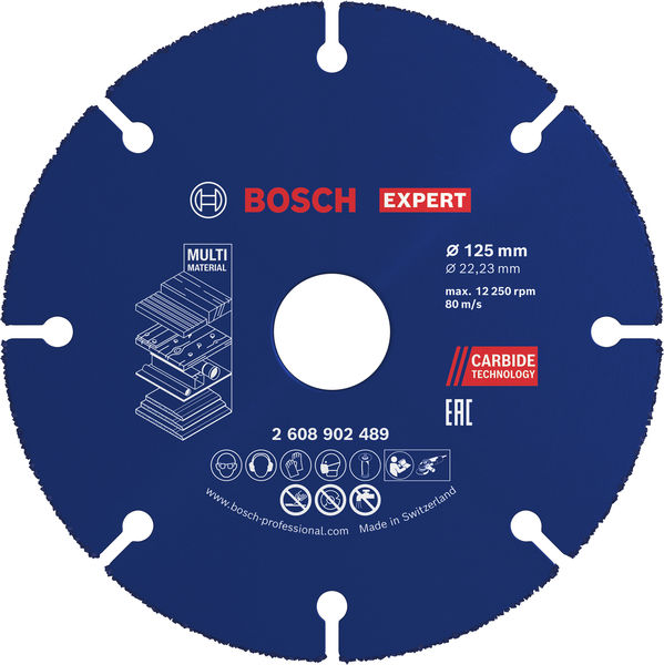 BOSCH EXPERT Multi Material Carbide-Trennscheibe, 125 x 22,23 mm