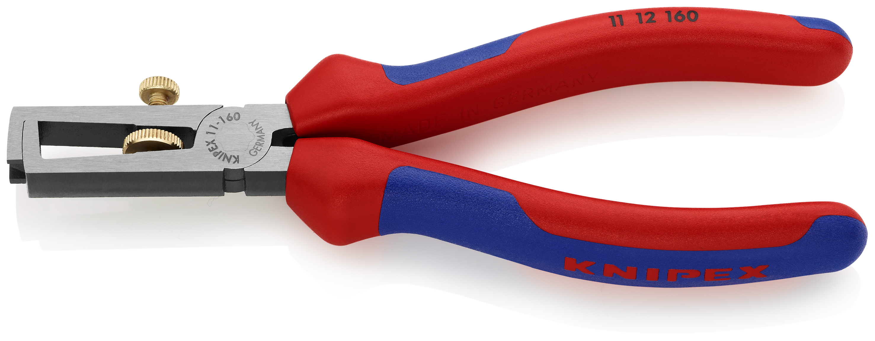KNIPEX KNIPEX 11 12 160 Abisolierzange universal 160 mm schwarz atramentiert mit Mehrkomponenten-Hüllen poliert