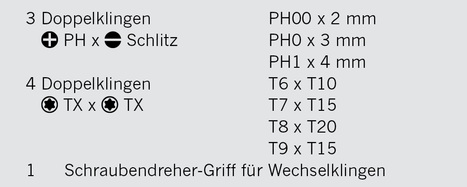 PROJAHN Präzisions Schraubendreher Satz 8tlg Doppelklinge