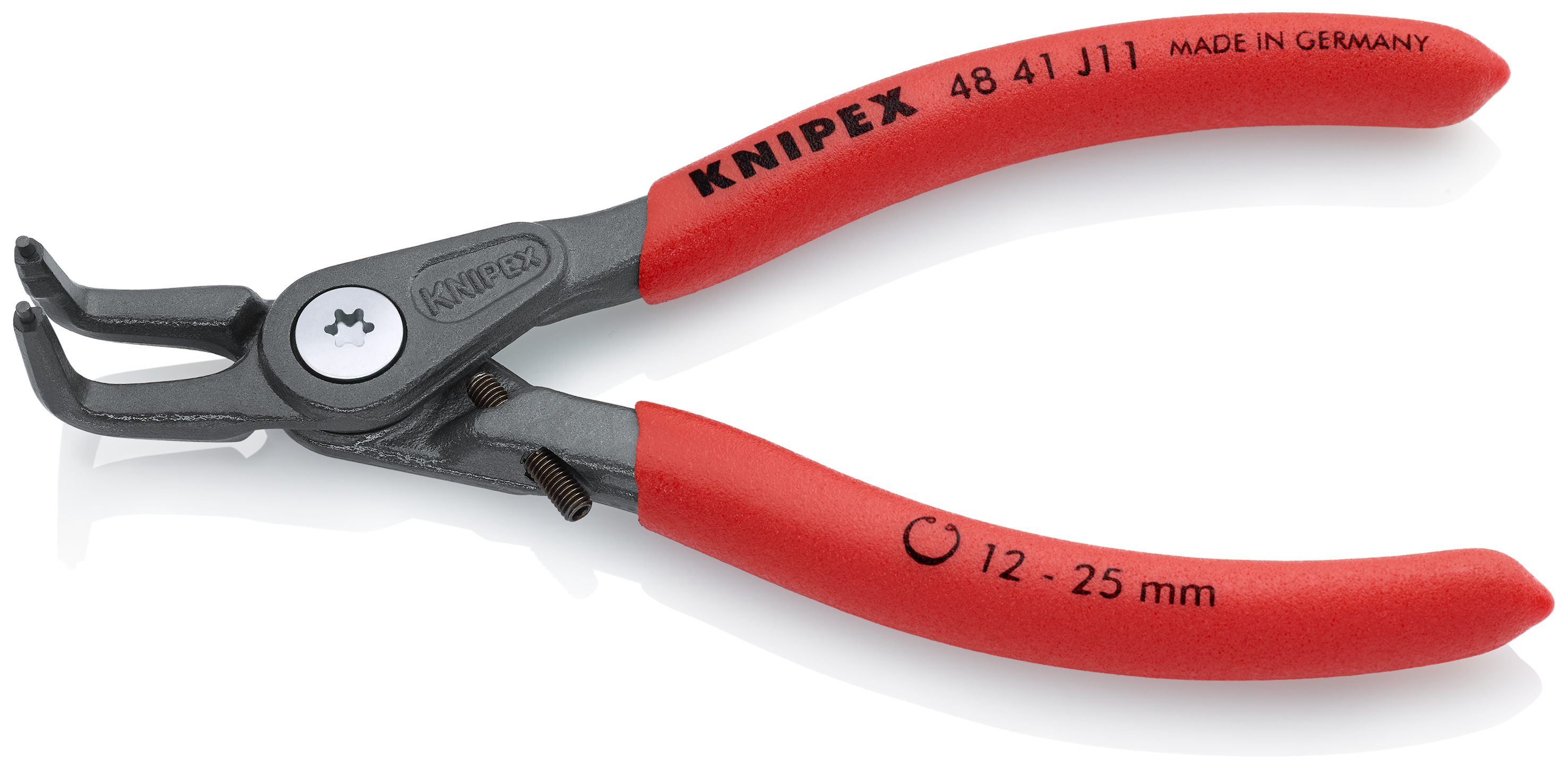 KNIPEX KNIPEX 48 41 J11 Präzisions-Sicherungsringzange für Innenringe in Bohrungen 130 mm grau atramentiert mit rutschhemmendem Kunststoff überzogen KNIPEX KNIPEX 48 41 J11 Präzisions-Sicherungsringzange für Innenringe in Bohrungen 130 mm grau atramentiert mit rutschhemmendem Kunststoff überzogen