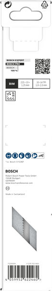 BOSCH PRO Metal Demolition S1125VF Säbelsägeblatt, 1,25 x 19 x 225 mm, 2-tlg. BOSCH PRO Metal Demolition S1125VF Säbelsägeblatt, 1,25 x 19 x 225 mm, 2-tlg.