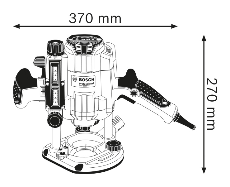 BOSCH Oberfräse GOF 1250 CE in L-BOXX BOSCH Oberfräse GOF 1250 CE in L-BOXX
