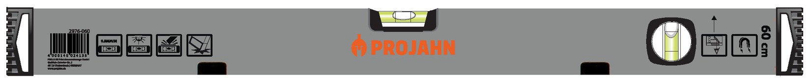 PROJAHN Wasserwaage Plus 40cm mit Magnet