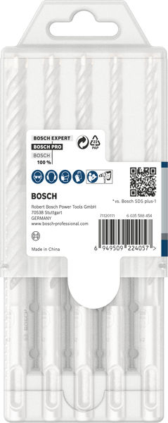 BOSCH PRO SDS plus-5X Hammerbohrer-Set, 6/6/8/8/10 mm, 5-tlg.