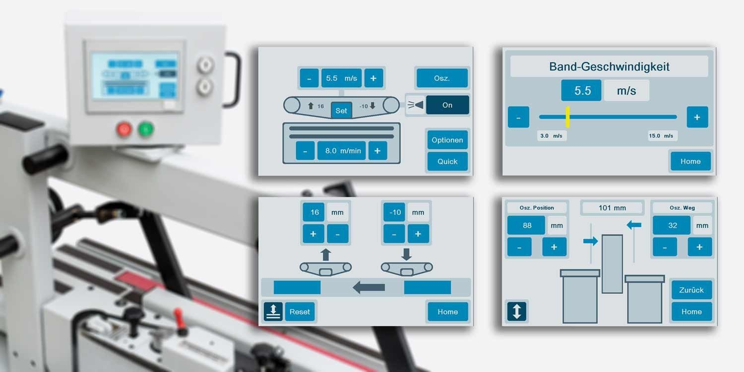 KÜNDIG Kantenschleifmaschine für lackierte Kanten Typ FLASH