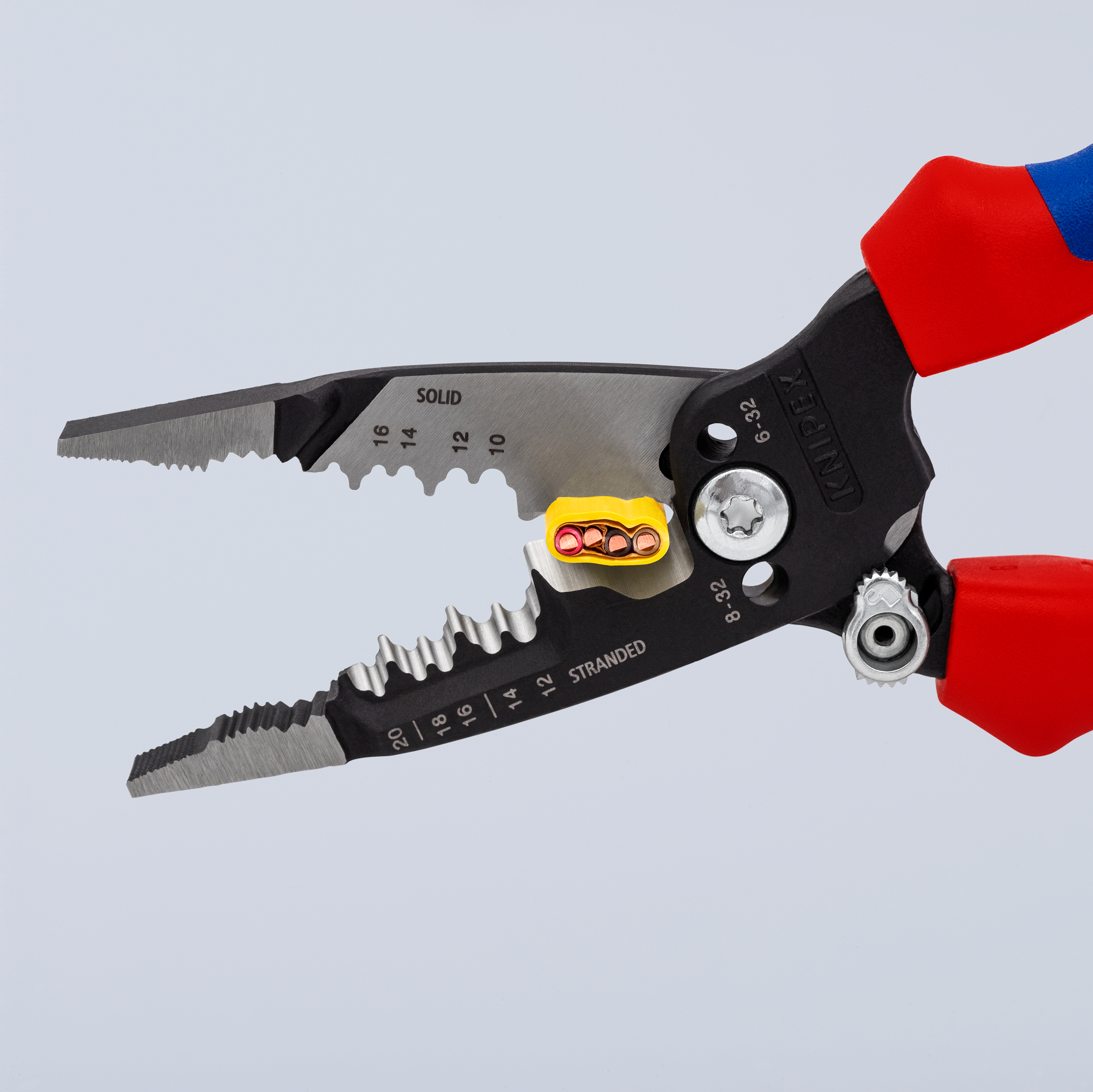 KNIPEX KNIPEX 13 72 8 WireStripper Multifunktions-Elektrikerzangen amerikanisches Modell 200 mm schwarz atramentiert mit Mehrkomponenten-Hüllen poliert KNIPEX KNIPEX 13 72 8 WireStripper Multifunktions-Elektrikerzangen amerikanisches Modell 200 mm schwarz atramentiert mit Mehrkomponenten-Hüllen poliert