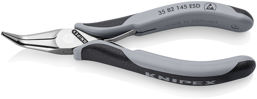 KNIPEX KNIPEX 35 82 145 ESD Elektronik-Greifzange ESD mit durchgestecktem Gelenk 145 mm spiegelpoliert mit Mehrkomponenten-Hüllen spiegelpoliert KNIPEX KNIPEX 35 82 145 ESD Elektronik-Greifzange ESD mit durchgestecktem Gelenk 145 mm spiegelpoliert mit Mehrkomponenten-Hüllen spiegelpoliert