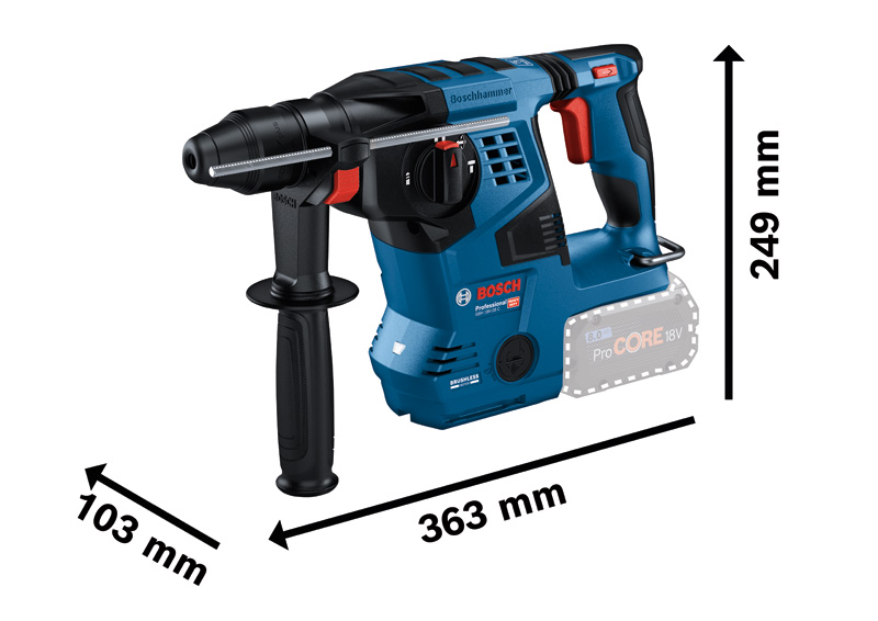 BOSCH Akku-Bohrhammer mit SDS plus GBH 18V-28 C in L-BOXX BOSCH Akku-Bohrhammer mit SDS plus GBH 18V-28 C in L-BOXX