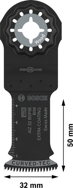 BOSCH PRO AIZ 32 BSPIB Blatt für Multifunktionswerkzeuge, 32 x 50 mm, 50-tlg.