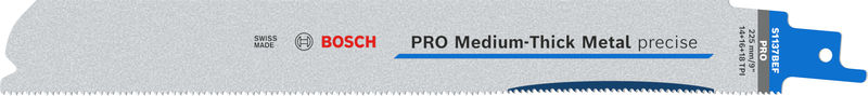 BOSCH PRO Medium-Thick Metal precise S1137BEF Säbelsägeblatt, 1,1x25x225 mm, 5-tlg. BOSCH PRO Medium-Thick Metal precise S1137BEF Säbelsägeblatt, 1,1x25x225 mm, 5-tlg.
