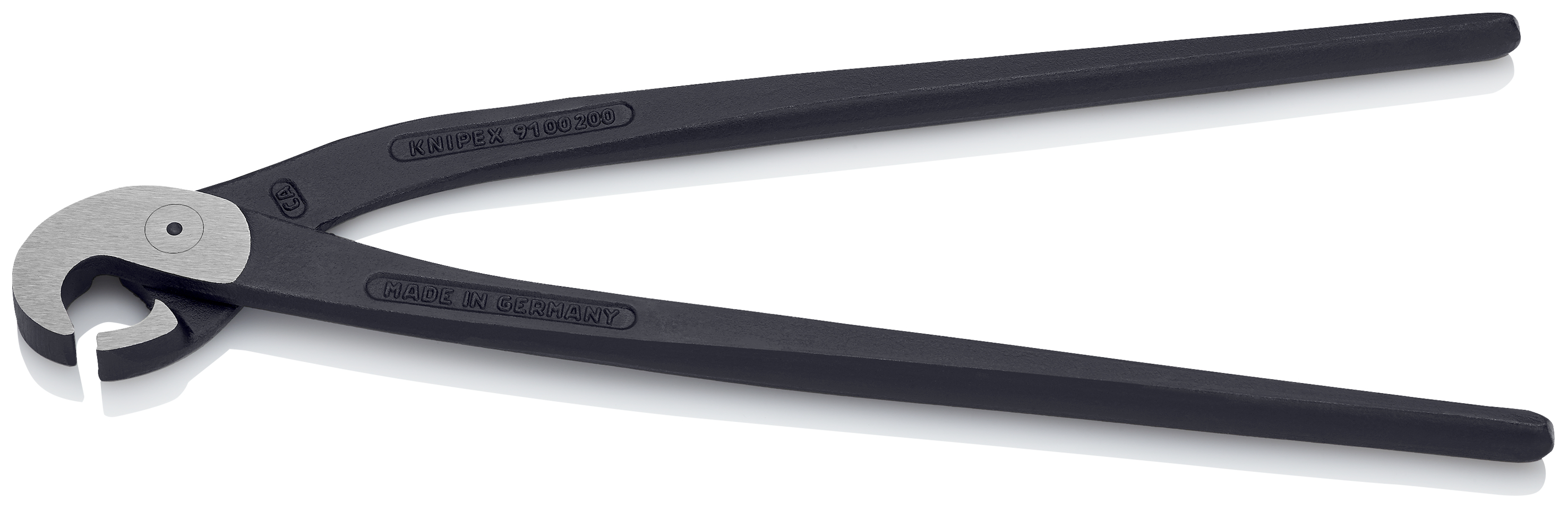 KNIPEX KNIPEX 91 00 200 Fliesenlochzange (Papageienschnabelzange) 200 mm schwarz atramentiert poliert