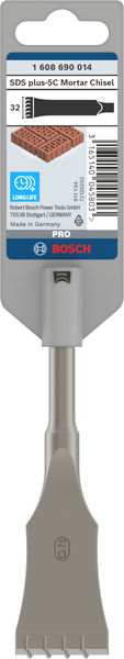 BOSCH PRO SDS plus-5C Mörtelmeißel mit Carbide-Spitze, 32 x 130 mm BOSCH PRO SDS plus-5C Mörtelmeißel mit Carbide-Spitze, 32 x 130 mm