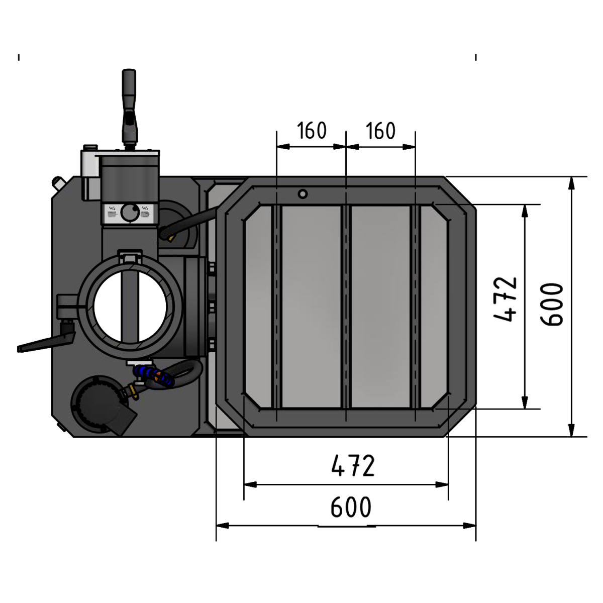 STÜRMER Getriebebohrmaschine Optimum OPTIdrill DH 55G
