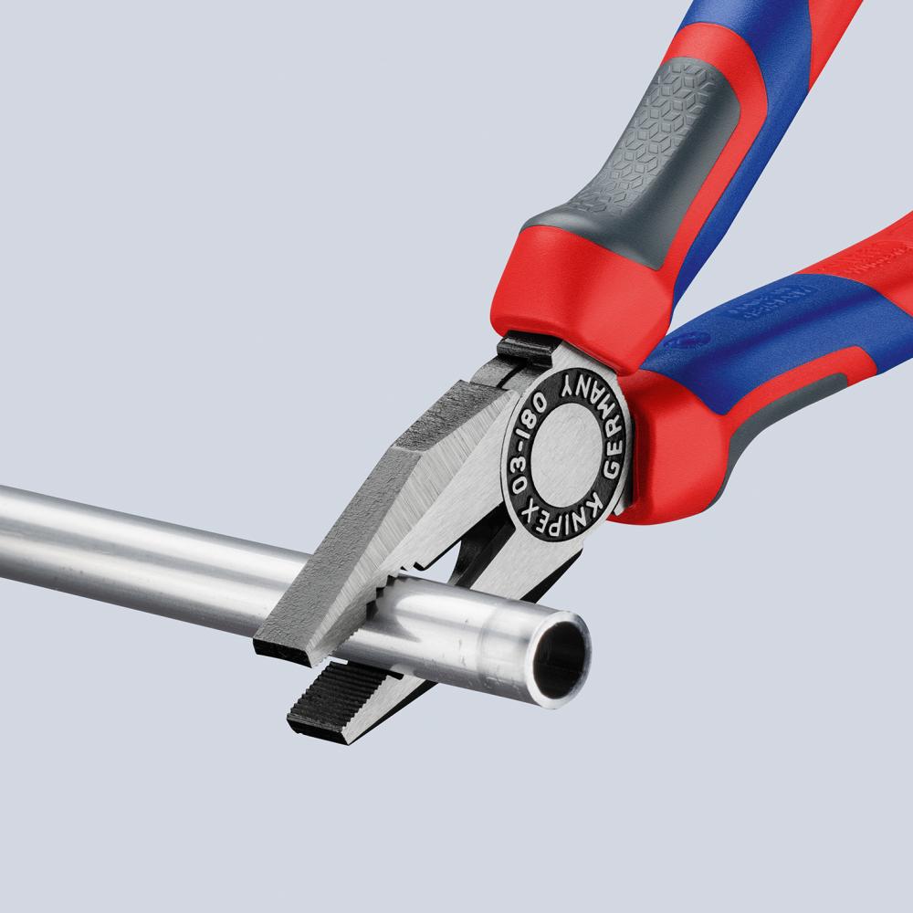 KNIPEX Kombinationszange poliertmit Mehrkomponenten-Griffen 200mm KNIPEX Kombinationszange poliertmit Mehrkomponenten-Griffen 200mm