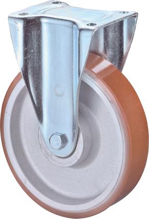 BS ROLLEN Bockrolle 150mm N110.C10 Platte,Polyure Guss,KL N110.C10.152 BS ROLLEN