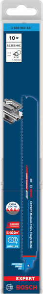 BOSCH EXPERT Medium-Thick Tough Metal S1255HHC Säbelsägeblatt, 10-tlg.