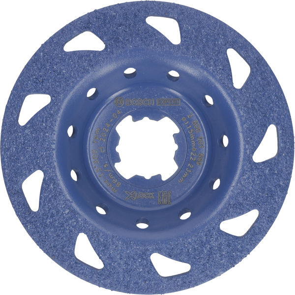BOSCH EXPERT Multi Material Carbide-Topfscheibe fein, schräg, X-LOCK, 115 mm, 22,23 mm