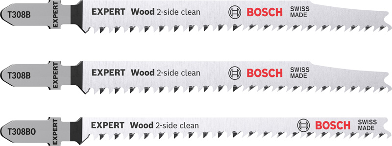BOSCH Expert Wood 2-side clean Stichsägeblatt-Set, 3-tlg.