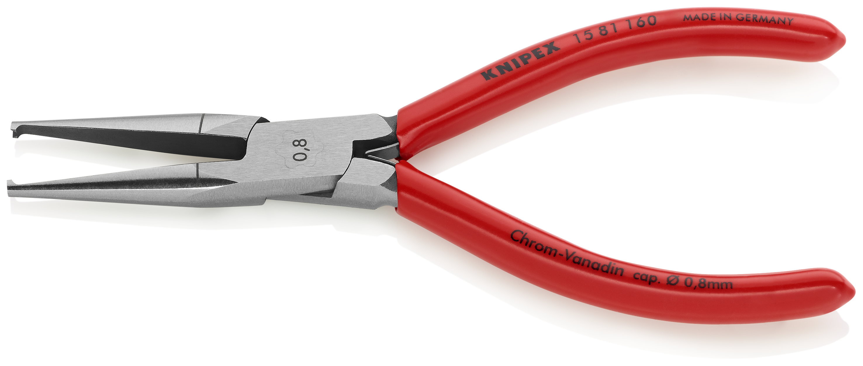 KNIPEX KNIPEX 15 81 160 Abisolierzange 160 mm mit Kunststoff überzogen poliert