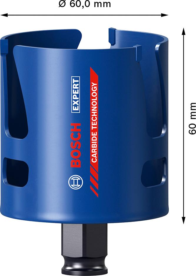 BOSCH EXPERT Construction Material Lochsäge, 60 x 60 mm
