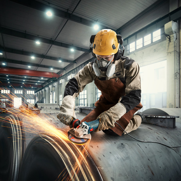 BOSCH Winkelschleifer GWS 12-125 S, mit Schutzhaube