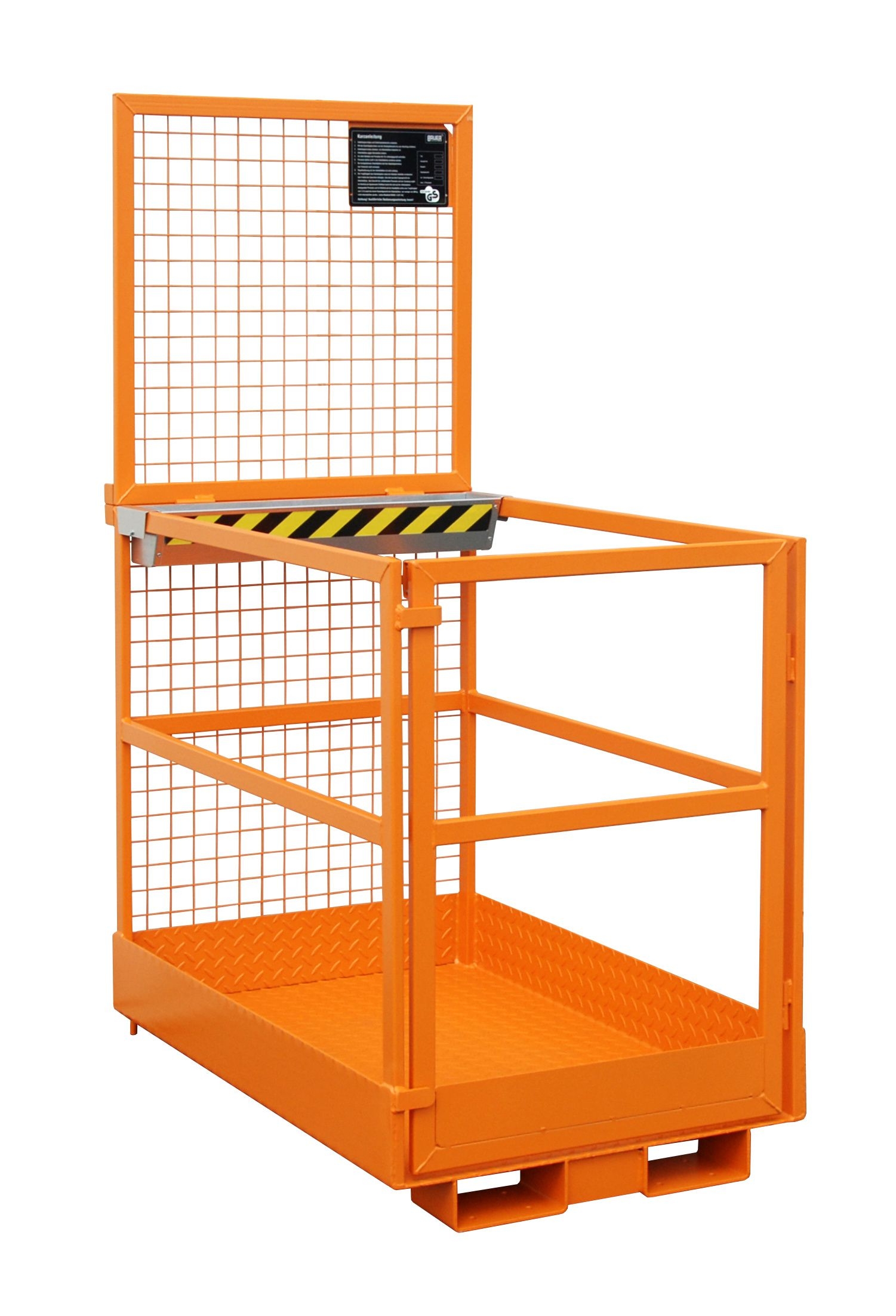 BAUER Arbeitsbühne MB-D/L, lackiert, RAL 2000 Gelborange