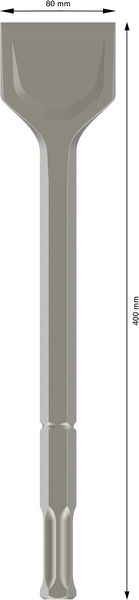 BOSCH PRO HEX 22-5C Spatmeißel, 80 x 400 mm BOSCH PRO HEX 22-5C Spatmeißel, 80 x 400 mm