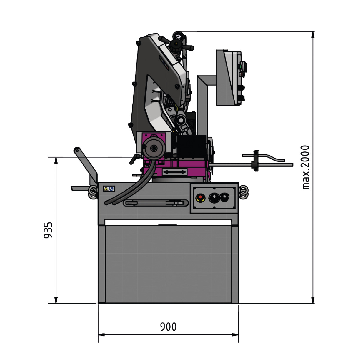 STÜRMER Doppelgehrungs-Metallbandsäge Optimum OPTIsaw SD 351AV
